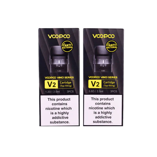 VooPoo Vinci V2 Replacement Cartridge Pods 0.8/1.2 - 3Pcs Vape Street UK VooPoo Vinci V2 Replacement Cartridge Pods 0.8/1.2 - 3Pcs Vape Street UK