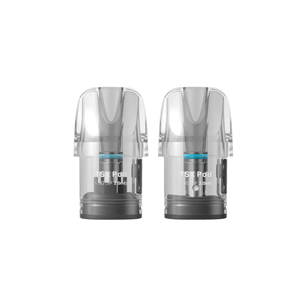 made by: Aspire price:£4.24 Aspire TSX Replacement Mesh Pods 2PCS 0.8/1.0Ω 2ml next day delivery at Vape Street UK