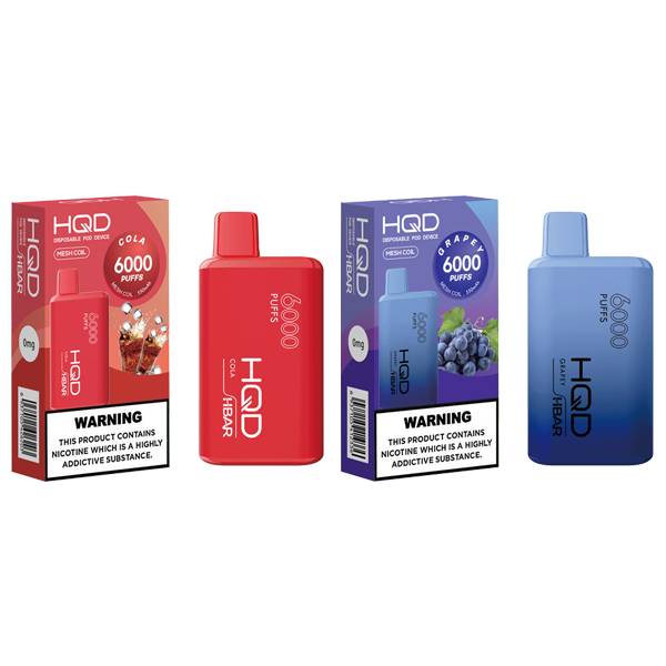 made by: HQD price:£11.23 0mg HQD HBAR Disposable Vape Device 6000 Puffs next day delivery at Vape Street UK