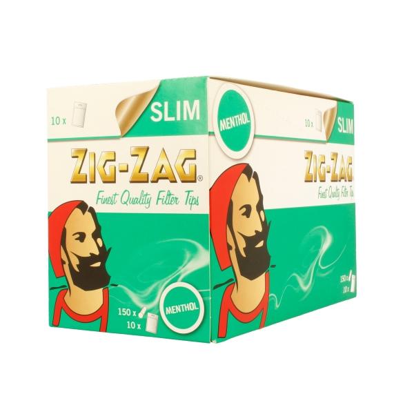 made by: Zig-Zag price:£12.29 10 x 150 Zig-Zag Menthol Filter Tips next day delivery at Vape Street UK