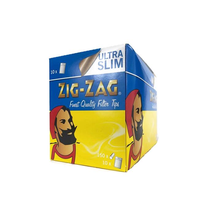 made by: Zig-Zag price:£8.30 10 x 150 Zig-Zag Ultra Slim Filter Tips next day delivery at Vape Street UK