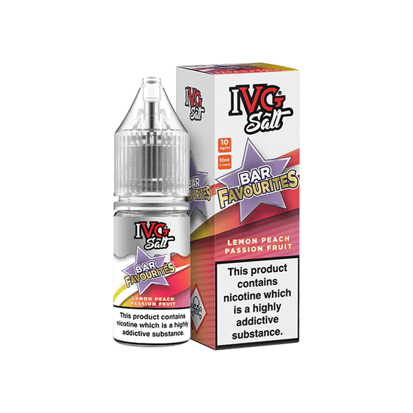 made by: I VG price:£3.99 10mg I VG Bar Favourites 10ml Nic Salts (50VG/50PG) next day delivery at Vape Street UK