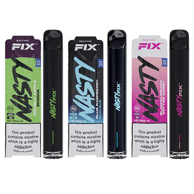 made by: Nasty Fix price:£5.02 10mg Nasty Fix Disposable Vape Pod 675 Puffs next day delivery at Vape Street UK