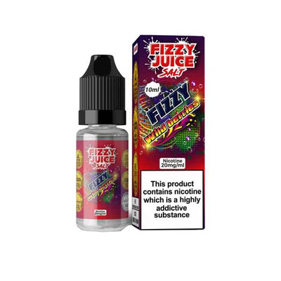 made by: Fizzy Juice price:£3.99 20mg Fizzy Juice 10ml Nic Salts (50VG/50PG) next day delivery at Vape Street UK