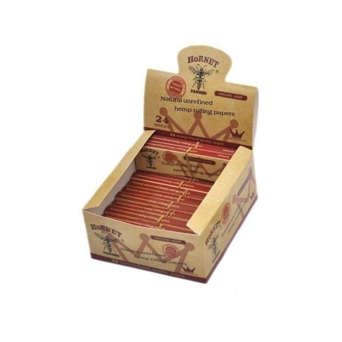 made by: Hornet price:£15.75 24 Hornet Brown Organic King Size Rolling Papers + Tips next day delivery at Vape Street UK