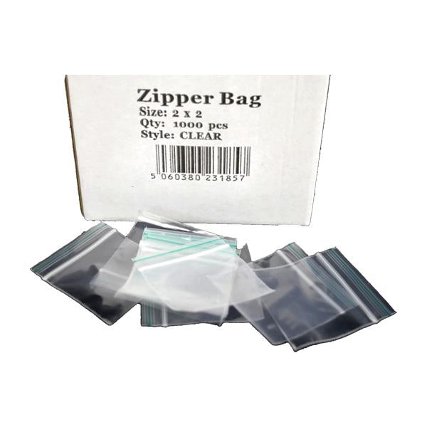 made by: Zipper price:£24.68 5 x Zipper Branded 2 x 2 Clear Bags next day delivery at Vape Street UK