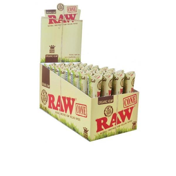 made by: Raw price:£56.60 3 x 32 RAW Organic Hemp King Sized Pre-Rolled Cones next day delivery at Vape Street UK