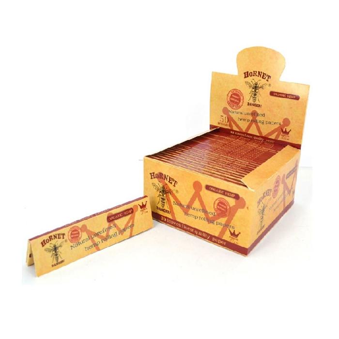 made by: Hornet price:£14.60 50 Hornet Brown King Size Organic Rolling Papers next day delivery at Vape Street UK