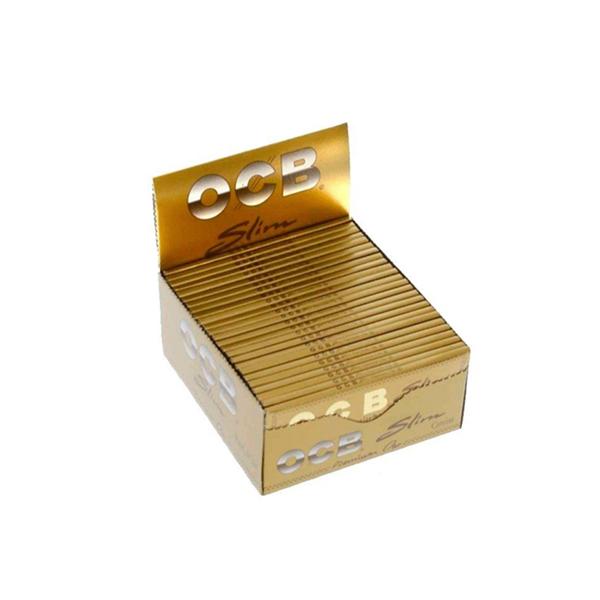 made by: OCB price:£35.60 50 OCB Premium King Size Slim Gold Papers next day delivery at Vape Street UK