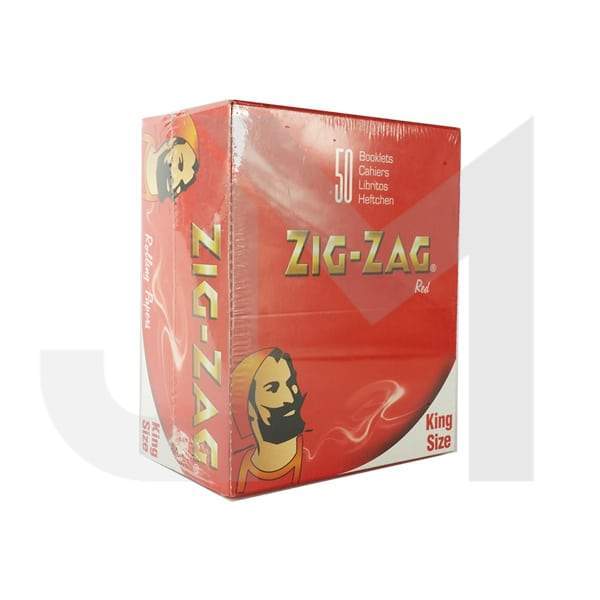 made by: Zig-Zag price:£22.05 50 Zig-Zag Red King Size Rolling Papers next day delivery at Vape Street UK