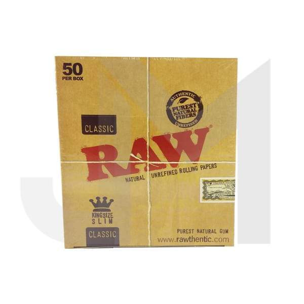 made by: Raw price:£26.15 50 Raw Classic King Size Slim Rolling Papers next day delivery at Vape Street UK