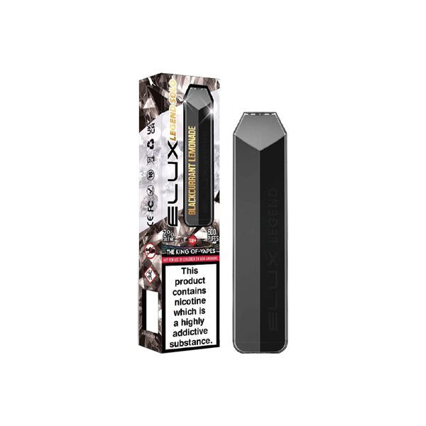 made by: Elux price:£3.33 20mg Elux Legend Solo Disposable Vape Device 600 Puffs next day delivery at Vape Street UK