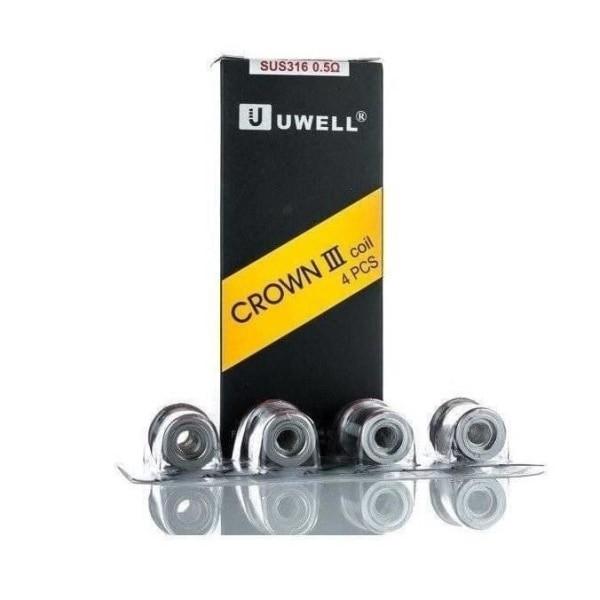 made by: Uwell price:£6.38 Uwell Crown 3 Coils – 0.25/0.4/0.5 Ohms next day delivery at Vape Street UK