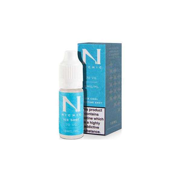 made by: Nic Nic price:£1.20 18mg Ice Cool Nic Shot 10ml by Nic Nic (70VG-30PG) next day delivery at Vape Street UK