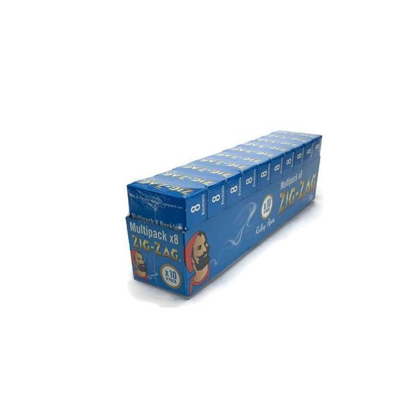 made by: Zig-Zag price:£15.44 10 Pack x 8 Booklet Zig-Zag Blue Regular Rolling Papers next day delivery at Vape Street UK
