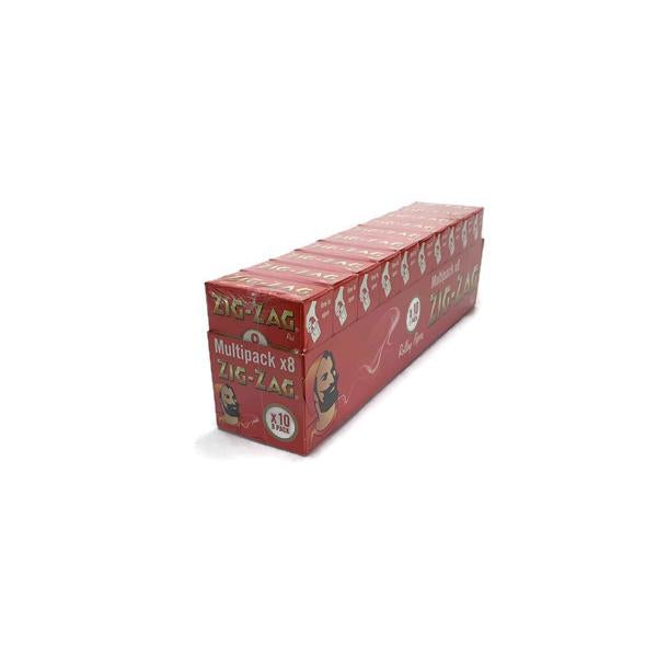 made by: Zig-Zag price:£17.43 10 Pack x 8 Booklet Zig-Zag Red Regular Size Rolling Papers next day delivery at Vape Street UK