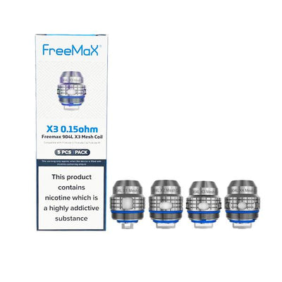 made by: FreeMax price:£9.60 FreeMax Fireluke 3 Tank 904L X Mesh Coils next day delivery at Vape Street UK