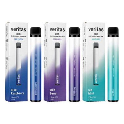 made by: Vertias price:£7.65 Veritas 150mg CBD Disposable Vape Pens 500 Puffs next day delivery at Vape Street UK