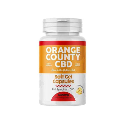 made by: Orange County price:£91.05 Orange County 3600mg Full Spectrum CBD Capsules - 60 Caps next day delivery at Vape Street UK