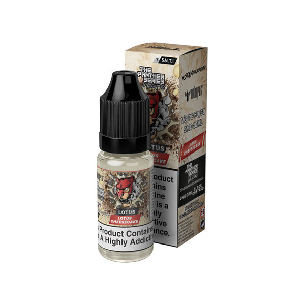 made by: Dr. Vapes price:£3.99 10mg The Panther Series Desserts By Dr Vapes 10ml Nic Salt (50VG/50PG) next day delivery at Vape Street UK