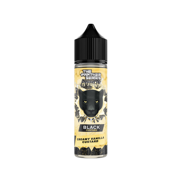 made by: Dr. Vapes price:£9.99 The Panther Series Desserts By Dr Vapes 50ml Shortfill 0mg (78VG/22PG) next day delivery at Vape Street UK