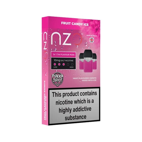 made by: NZO price:£12.17 NZO 20mg Pukka Juice Salt Cartridges with Red Liquids Nic Salt (50VG/50PG) next day delivery at Vape Street UK