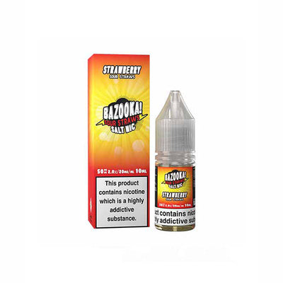made by: Bazooka price:£3.99 20mg Bazooka Sour Straws 10ml Nic Salts (50VG/50PG) next day delivery at Vape Street UK