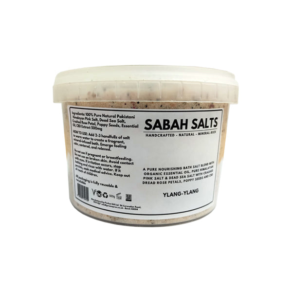 made by: Green Apron price:£13.11 Sabah 500mg CBD Ylang Ylang Bath Salts next day delivery at Vape Street UK