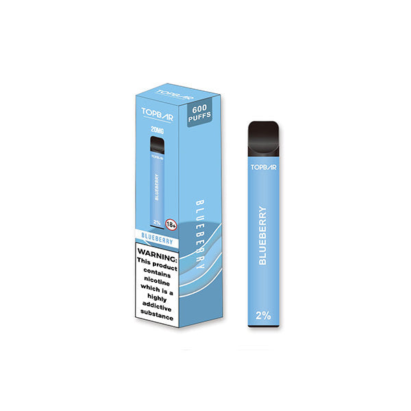 made by: Top Bar price:£3.96 20mg Top Bar EE 600 Disposable Vape Device 600 Puffs next day delivery at Vape Street UK