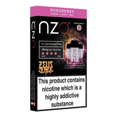 made by: NZO price:£12.17 NZO 20mg Zeus Salt Cartridges with Red Liquids Nic Salt (50VG/50PG) next day delivery at Vape Street UK