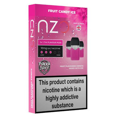 made by: NZO price:£12.17 NZO 10mg Pukka Juice Salt Cartridges with Red Liquids Nic Salt (50VG/50PG) next day delivery at Vape Street UK