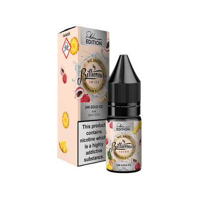 made by: Billionaire Juice price:£3.99 10mg Billionaire Juice Platinum Edition 10ml Nic Salts (50VG/50PG) next day delivery at Vape Street UK