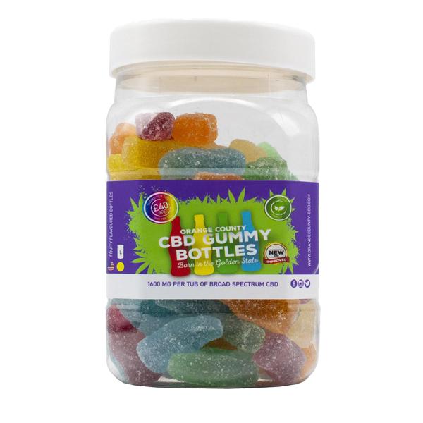 made by: Orange County price:£39.99 Orange County CBD 1600mg Gummies - Large Pack next day delivery at Vape Street UK
