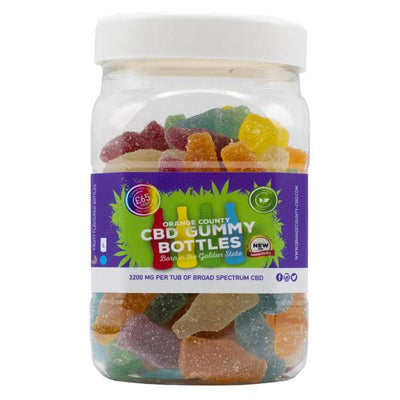made by: Orange County price:£64.99 Orange County CBD 3200mg Gummies - Large Pack next day delivery at Vape Street UK