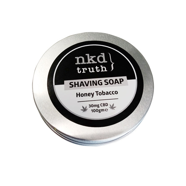 made by: NKD price:£11.31 NKD 30mg CBD Speciality Shaving Soap 100g - Honey Tobacco (BUY 1 GET 1 FREE) next day delivery at Vape Street UK