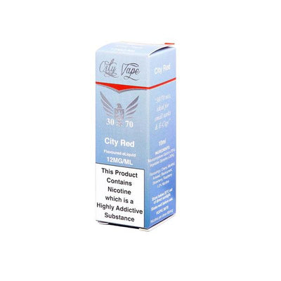 made by: City Vape price:£1.70 City Vape 12mg 10ml Flavoured E-liquid (30VG/70PG) next day delivery at Vape Street UK
