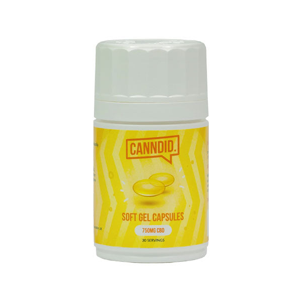 made by: Canndid price:£23.75 Canndid 750mg CBD Capsules - 30 Caps next day delivery at Vape Street UK