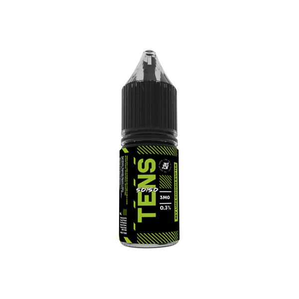 made by: Tens price:£19.00 18mg Tens 50/50 10ml (50VG/50PG) - Pack Of 10 next day delivery at Vape Street UK