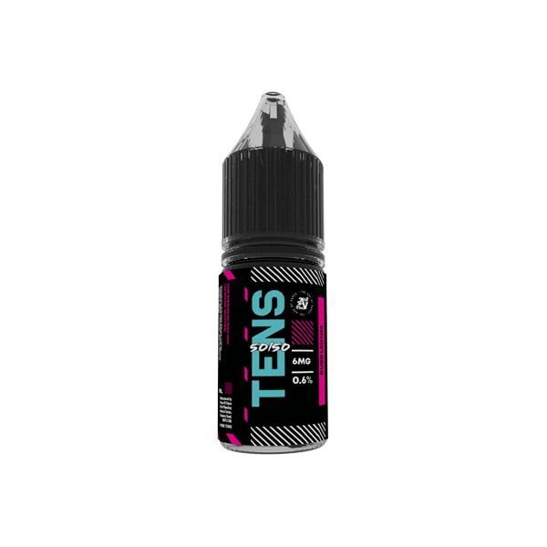 made by: Tens price:£19.00 18mg Tens 50/50 10ml (50VG/50PG) - Pack Of 10 next day delivery at Vape Street UK