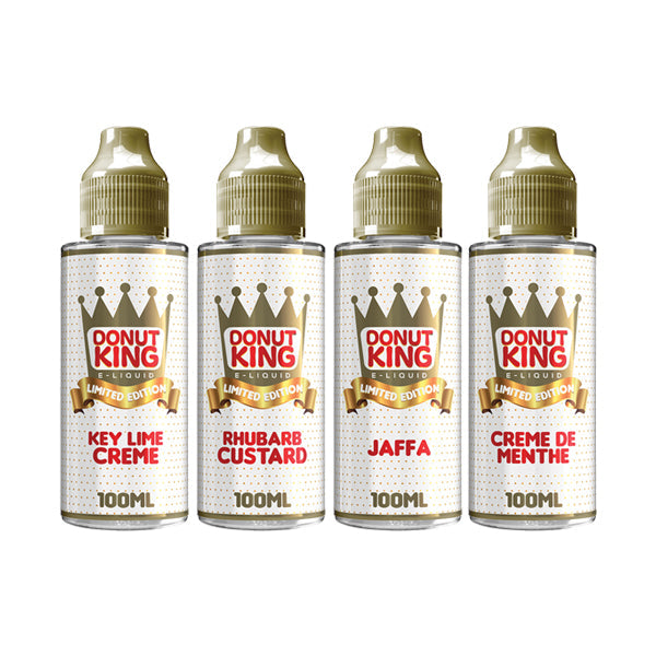 made by: Bowman Liquids price:£12.50 Donut King Limited Edition 100ml Shortfill 0mg (70VG/30PG) next day delivery at Vape Street UK