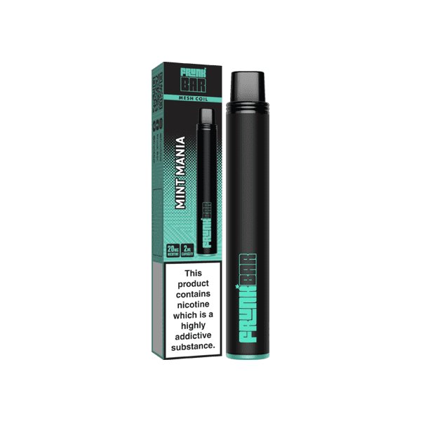 made by: Frunk Bar price:£4.50 20mg Frunk Bar Mesh Disposable Vape Device 600 Puffs next day delivery at Vape Street UK
