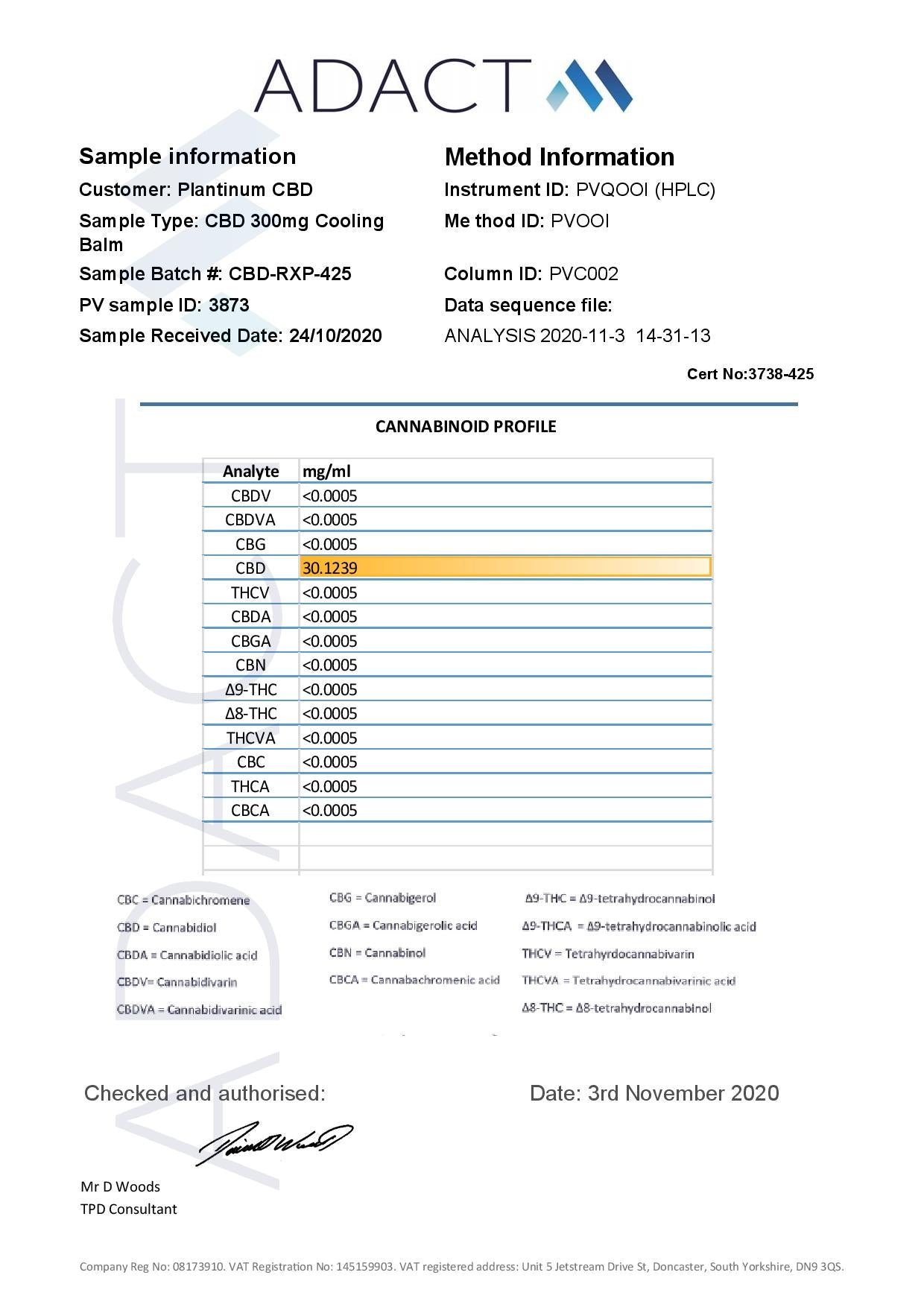 made by: Plantinum CBD price:£14.59 Plantinum CBD 500mg CBD Cooling Balm - 50ml next day delivery at Vape Street UK