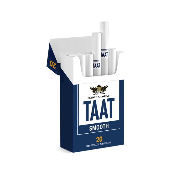 made by: TAAT price:£17.85 TAAT 500mg CBD Beyond Tobacco Smooth Smoking Sticks - Pack of 20 next day delivery at Vape Street UK