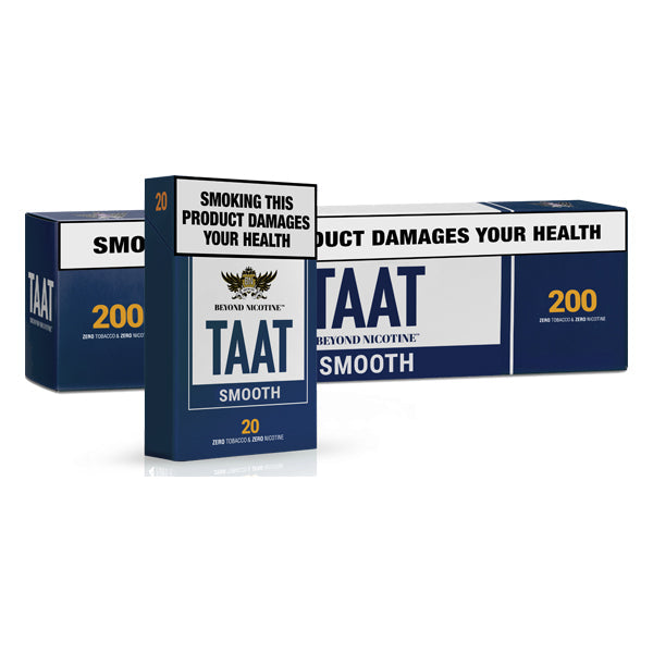 made by: TAAT price:£17.85 TAAT 500mg CBD Beyond Tobacco Smooth Smoking Sticks - Pack of 20 next day delivery at Vape Street UK