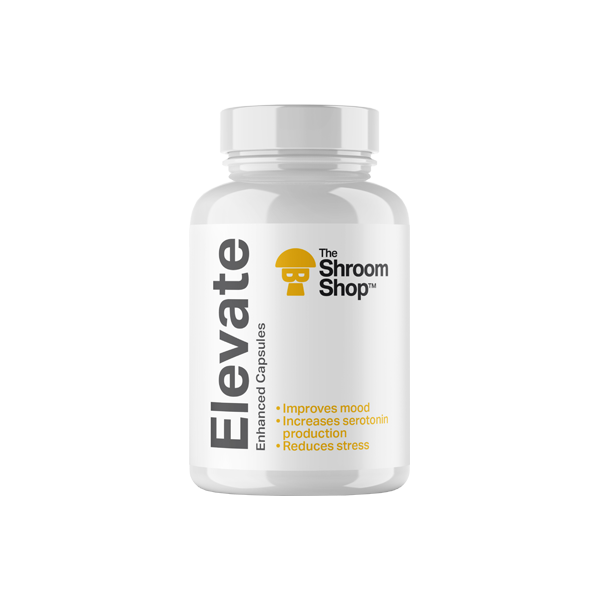 made by: The Shroom Shop price:£35.15 The Shroom Shop Enhanced Elevate 67500mg Capsules - 90 Caps next day delivery at Vape Street UK