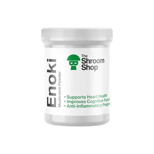 made by: The Shroom Shop price:£31.81 The Shroom Shop Enoki Mushroom 90000mg Powder next day delivery at Vape Street UK
