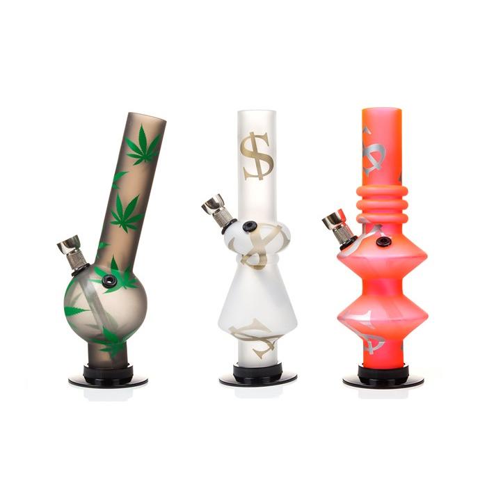made by: Unbranded price:£66.15 12 x 20cm Small Fancy Design Acrylic Bong - FDP next day delivery at Vape Street UK