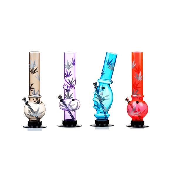 made by: Unbranded price:£9.45 14" Leaf Design Medium Acrylic Bong - FAP next day delivery at Vape Street UK