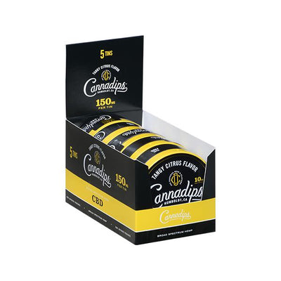 made by: Cannadips price:£18.91 Cannadips 150mg CBD Snus Pouches - Tangy Citrus next day delivery at Vape Street UK
