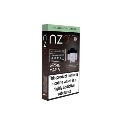 made by: NZO price:£9.68 NZO 20mg Salt Cartridges with Pacha Mama Nic Salt (50VG/50PG) next day delivery at Vape Street UK